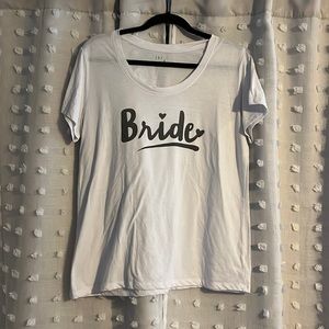 White Bride T-Shirt in XL